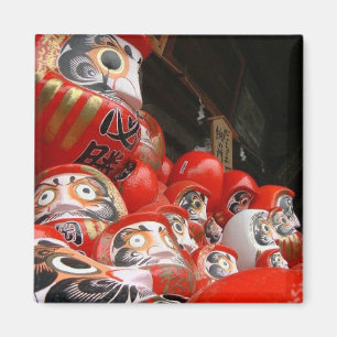 Daruma San Japanese Good Luck Dolls Magnet