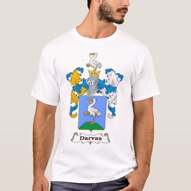 Darvas Family Hungarian Coat of Arm T-Shirt (Front)