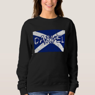 Darvel Ayrshire Scotland UK Scottish flag Saltire Sweatshirt