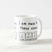 Darvin periodic table name mug (Front Right)