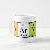 Darvin periodic table name mug (Front Left)