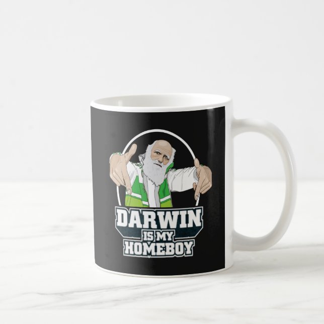 Darwin Is My Homeboy (Full Colour) Coffee Mug (Right)
