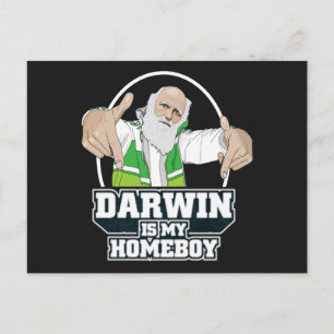 Darwin Is My Homeboy (Full Colour) Postcard