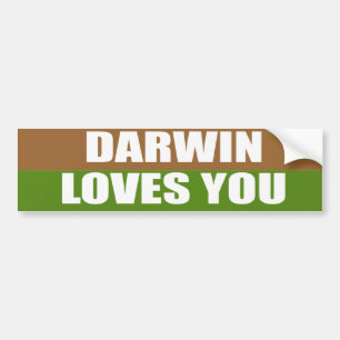Darwin loves you bumper sticker