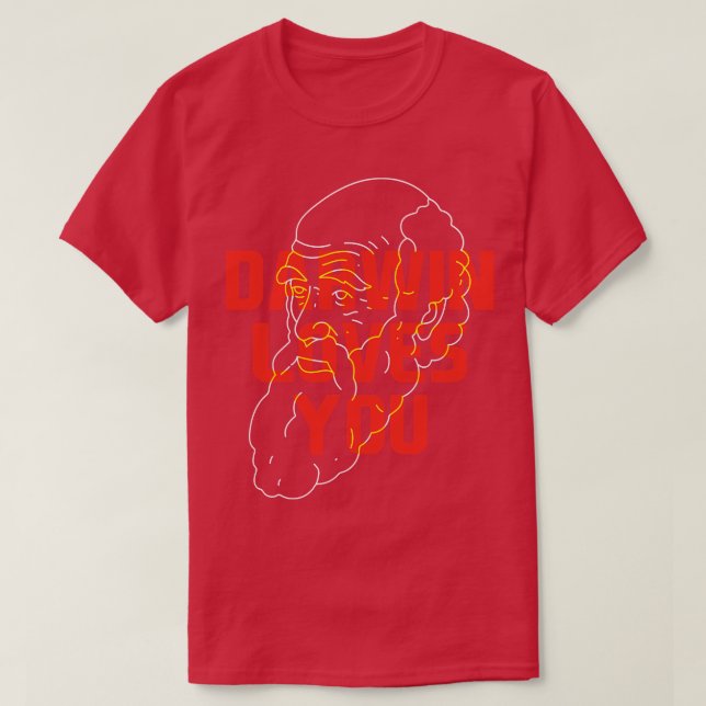 Darwin Loves You T-Shirt (Design Front)