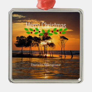 Darwin mangrove, Merry Christmas Metal Tree Decoration
