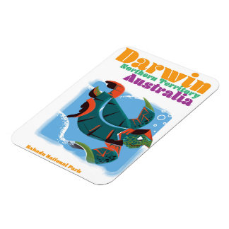 Darwin, Northern Territory Australia travel poster Magnet