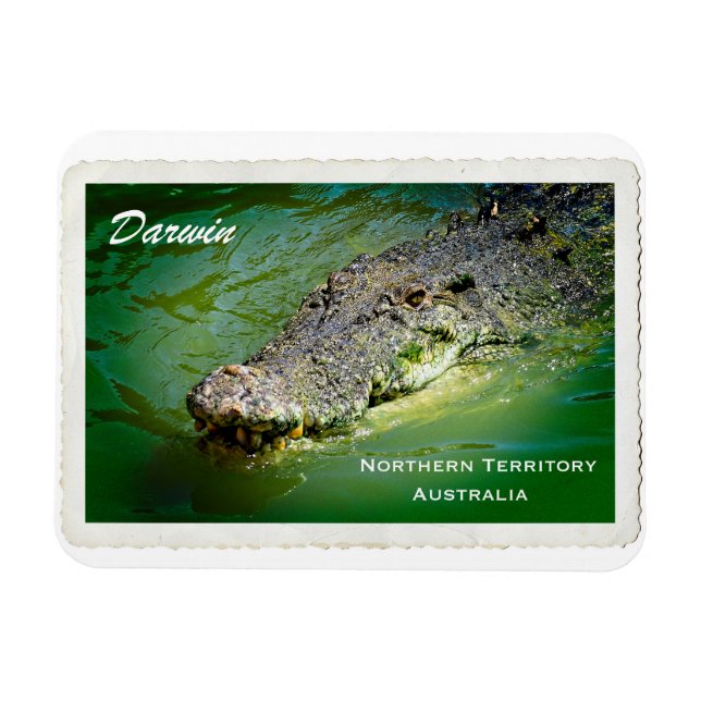 Darwin Northern Territory - Crocodile Magnet (Horizontal)