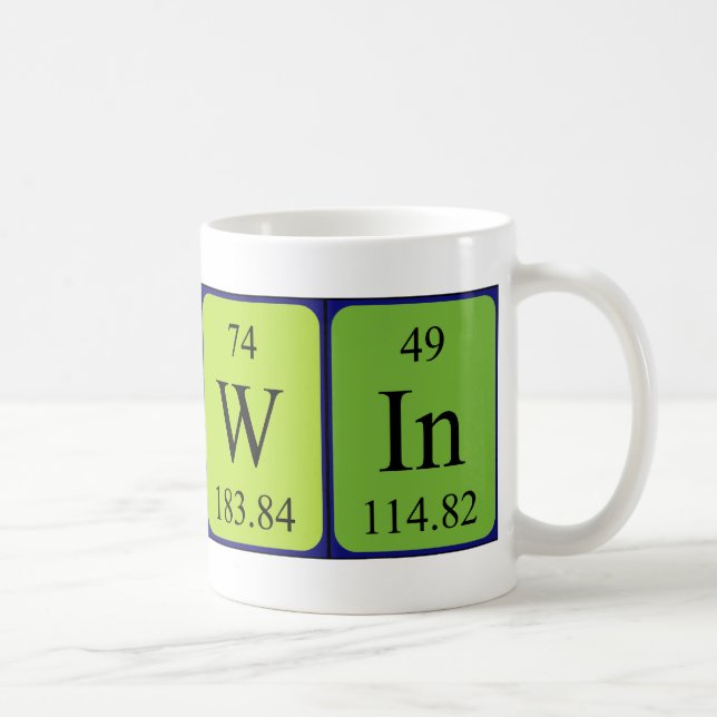 Darwin periodic table name mug (Right)