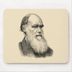 Darwin Portrait Evolution/ Charles Darwin Mouse Mat