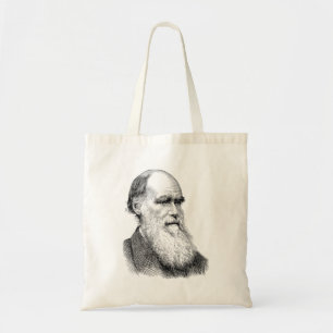 Darwin Portrait Evolution/ Charles Darwin Tote Bag