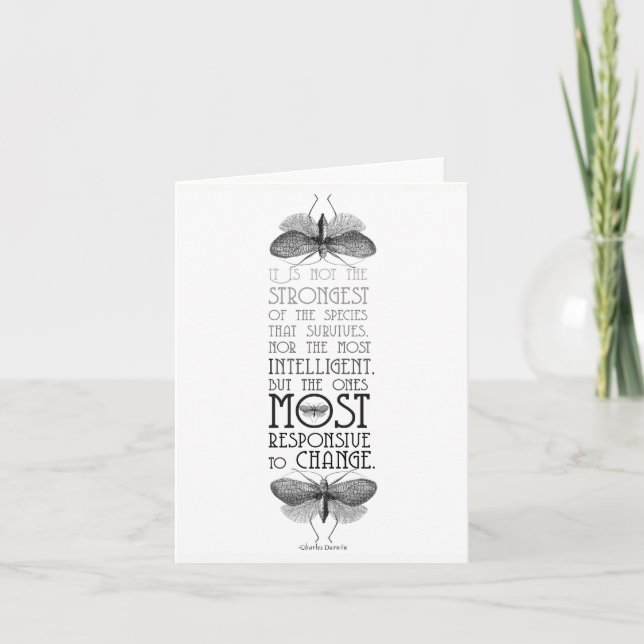 Darwin Quote Card (Front)