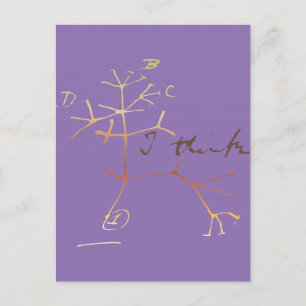 Darwin tree of life: I think Postcard