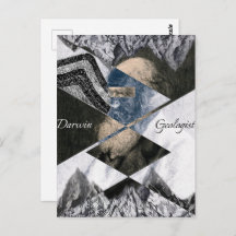 Darwin Was A Geologist Postcard