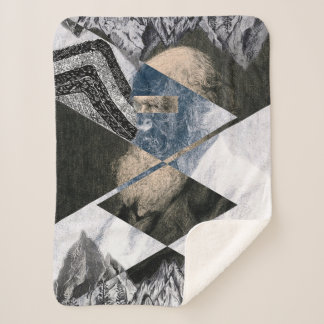 Darwin Was a Geologist Small Sherpa Blanket