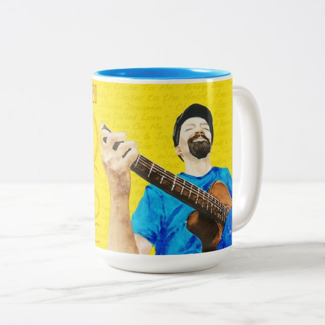 Daryl Shawn 100 Days of Live Music Coffee Mug (Front Right)