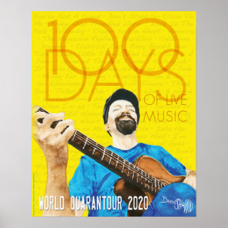 Daryl Shawn Quarantour 100 Days of Music Poster