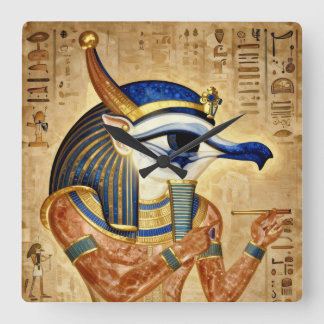 Das Ägyptische Auge  Square Wall Clock