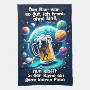 Das Bier im Kopf  Tea Towel