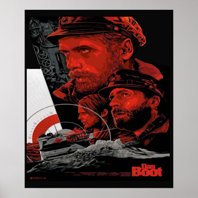 Das Boot Cult Movie Film  by Cult director Wolfgan Poster (Front)
