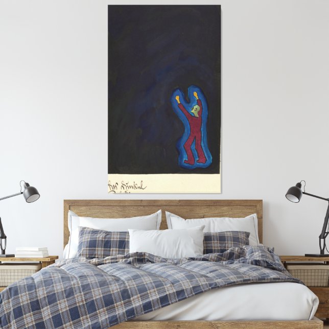 Das Dunkel  Canvas Print (Insitu(Bedroom))