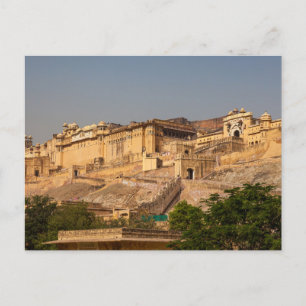 Das Fort Amber bei Jaipur in Indien Postcard