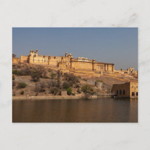 Das Fort Amber bei Jaipur in Indien Postcard