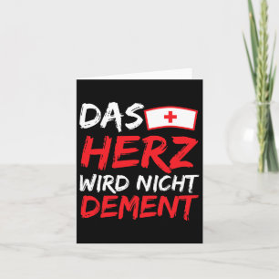 Das Herz Wird Nicht Dement Heimerheimer Saying Alt Card