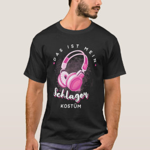 Das Ist Mein Schlager Costume  Bat Party Strike Ou T-Shirt