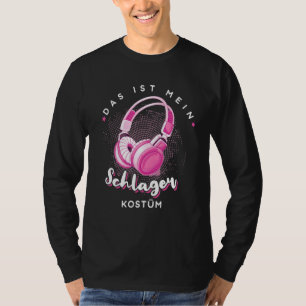 Das Ist Mein Schlager Costume Bat Party Strike Ou T-Shirt