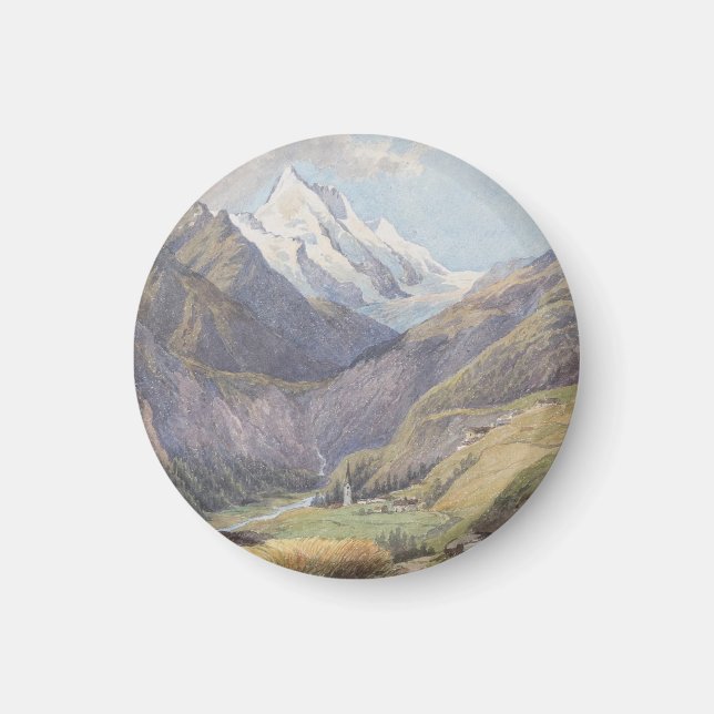 Das Mölltal mit dem Großglockner – Carl Lafite Magnet (Front)