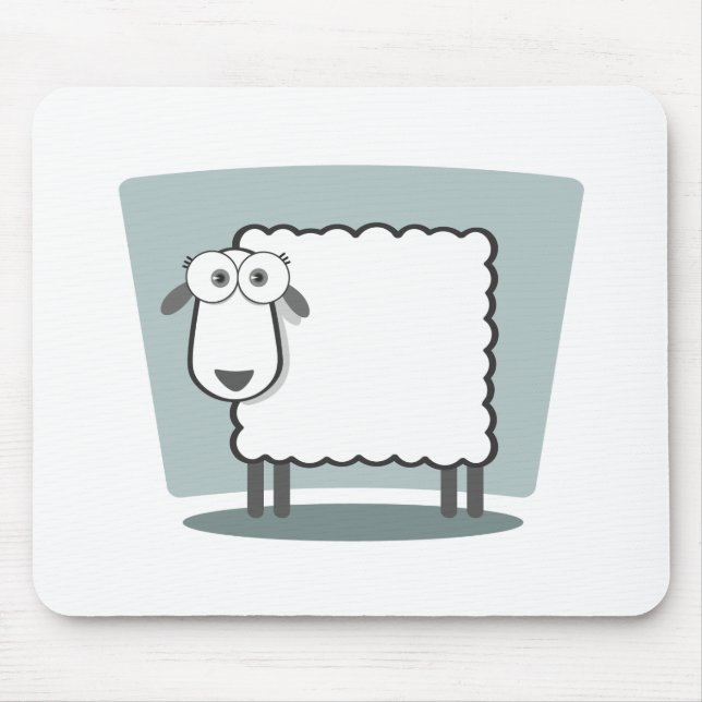 Das Schaf zum Quadrat Mouse Mat (Front)