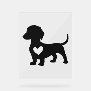 Daschund acrylic sign