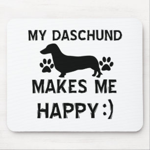 Daschund dog designs mouse mat