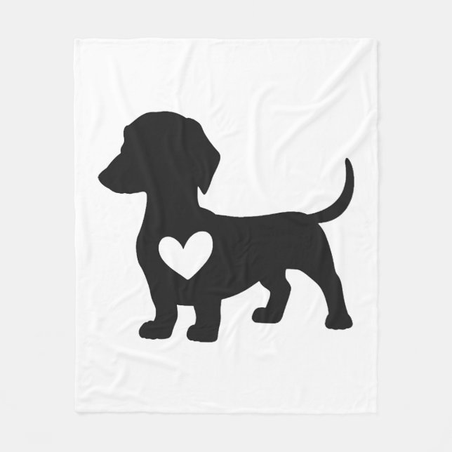 Daschund       fleece blanket (Front)