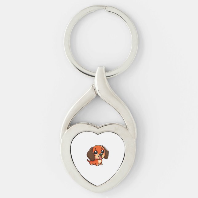 Daschund Key Ring (Front)