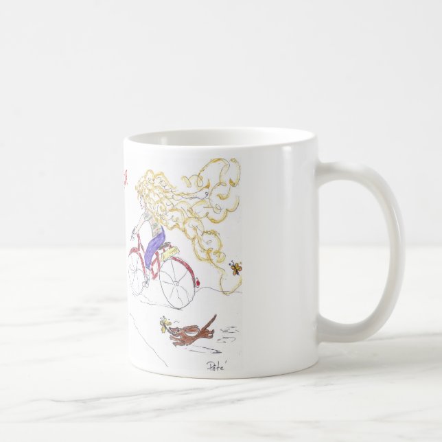 Daschund lover's Sister Golden Hair Coffee Mug (Right)
