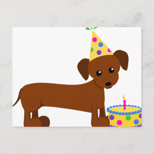 DaschundBDay Card