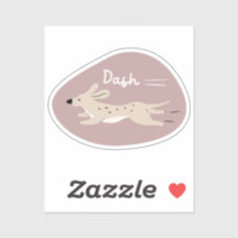 "dash" cute illustrated long dog everything beige