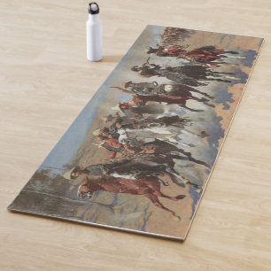Dash for Timber by Frederic Remington Yoga Mat