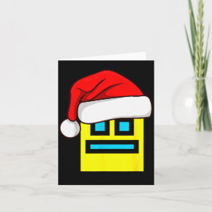 Dash Geometry Repeat Christmas Santa Hat Game Vide Card