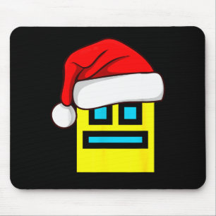 Dash Geometry Repeat Christmas Santa Hat Game Vide Mouse Mat