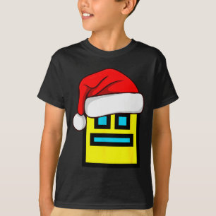 Dash Geometry Repeat Christmas Santa Hat Game Vide T-Shirt