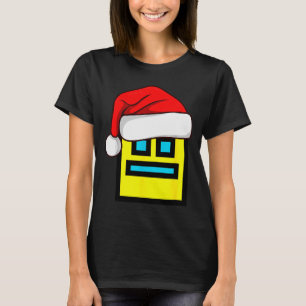 Dash Geometry Repeat Christmas Santa Hat Game Vide T-Shirt