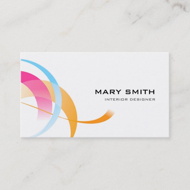 Dash of Colour Business Card Two Sided (Front)