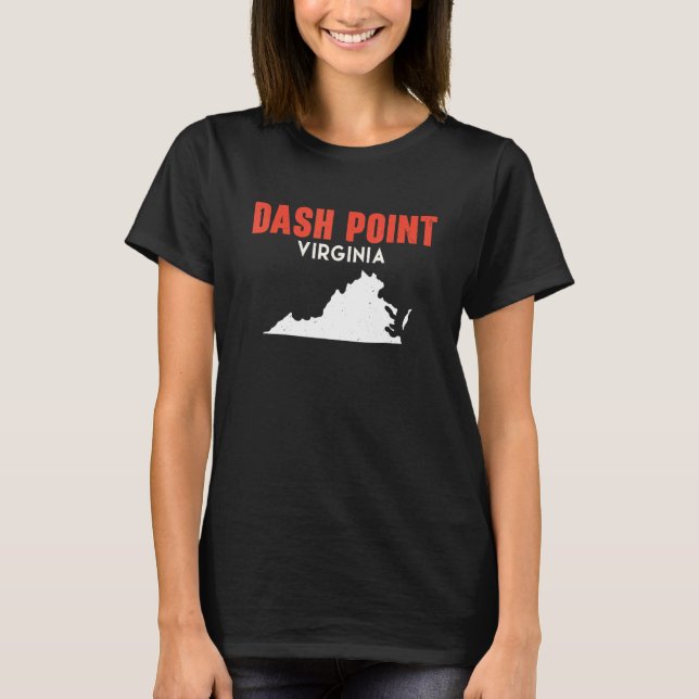 Dash Point Washington USA State America Travel Was T-Shirt (Front)