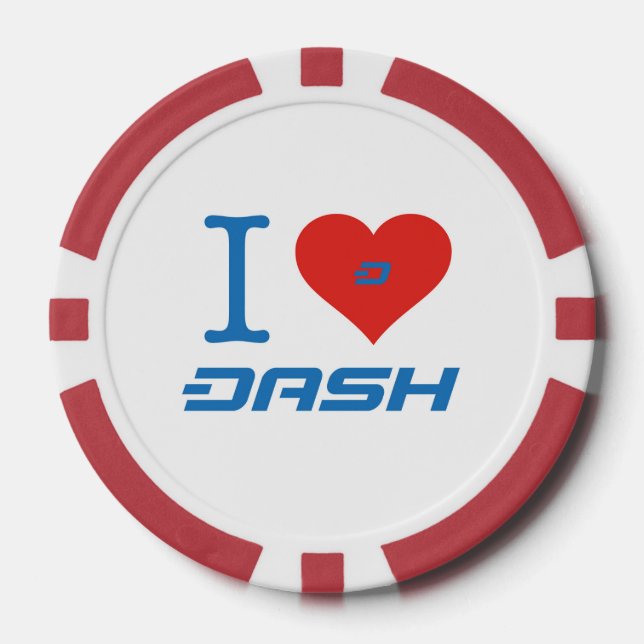 Dash Poker Chips Red (Front)