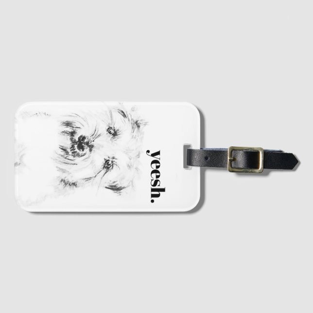 Dash the Dog Luggage Tag (Front Horizontal)