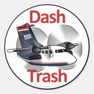 Dash Trash (USAir Express Livery) Classic Round Sticker