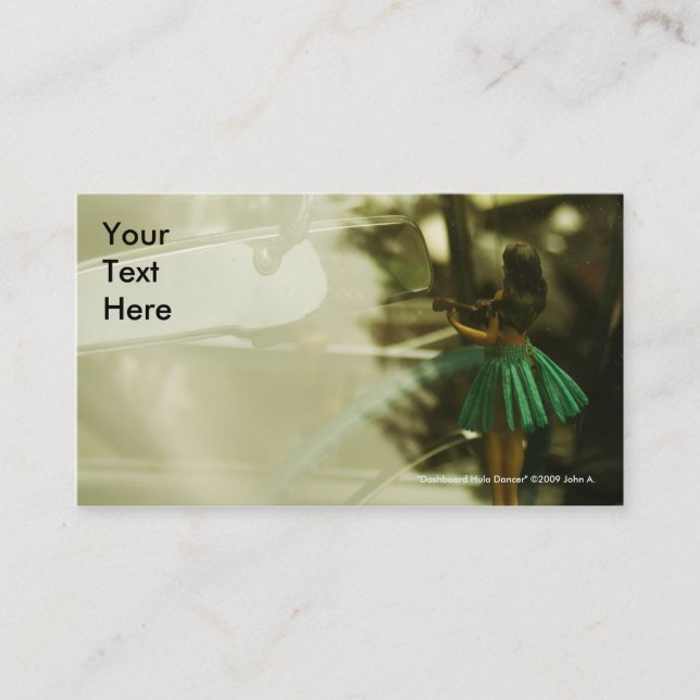 Dashboard Hula Dancer Business Card (Front)